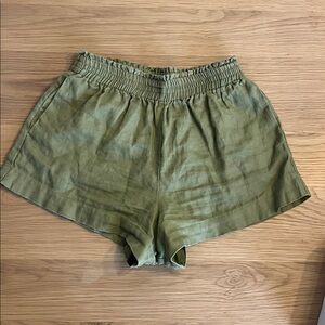 REFORMATION linen shorts